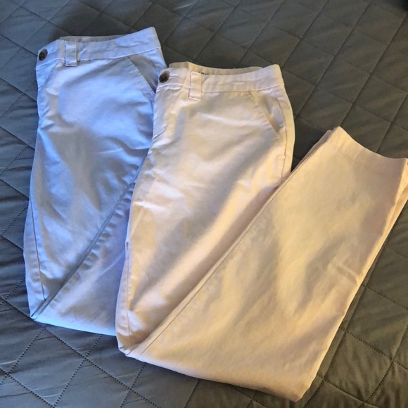 Pants - ❤️TWO pairs of Khakis by Gap (pink and lavender)